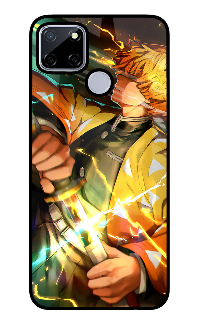 Demon Slayer Realme C12/Narzo 20 Glass Case Back Cover by Casekaro