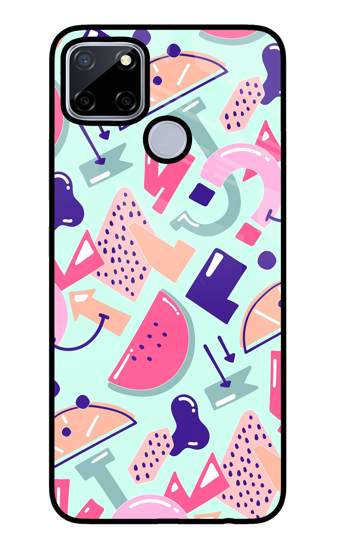 Doodle Pattern Realme C12/Narzo 20 Back Cover