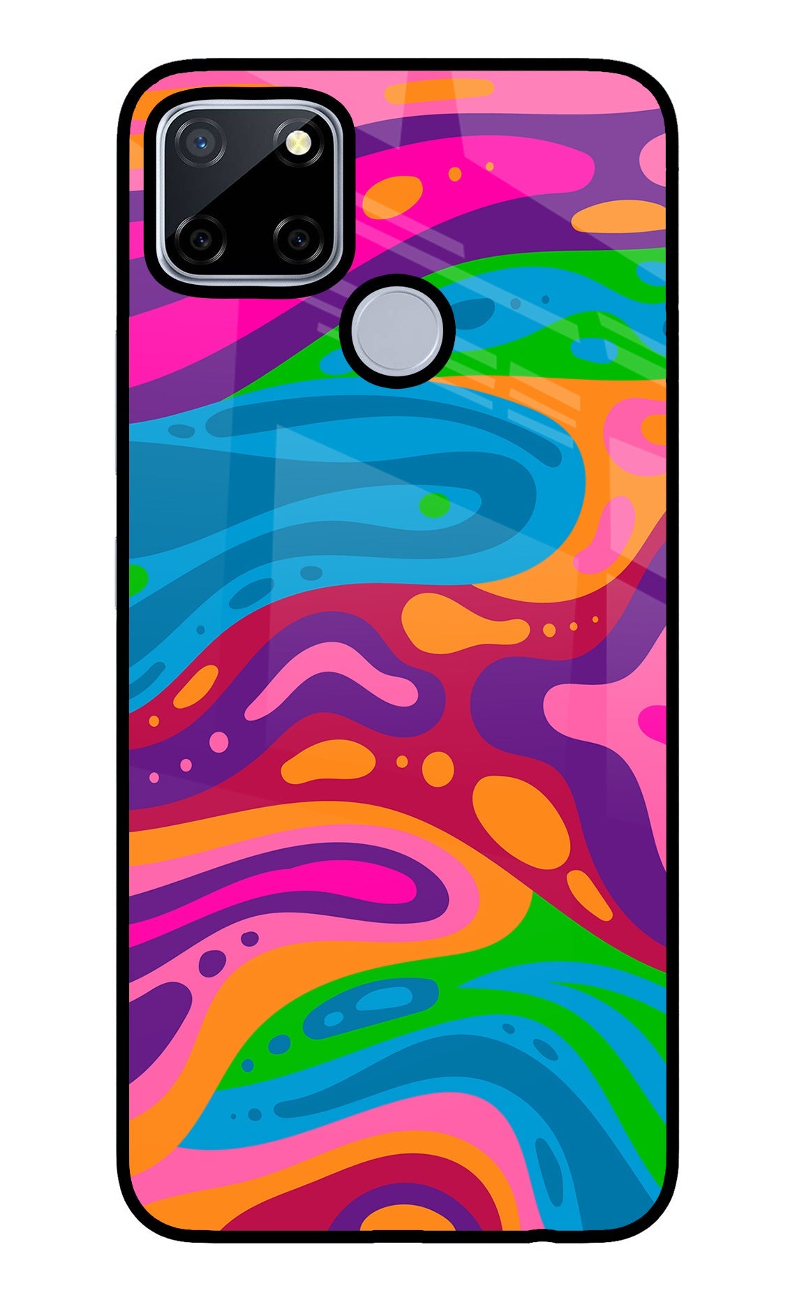 Trippy Pattern Realme C12/Narzo 20 Glass Case