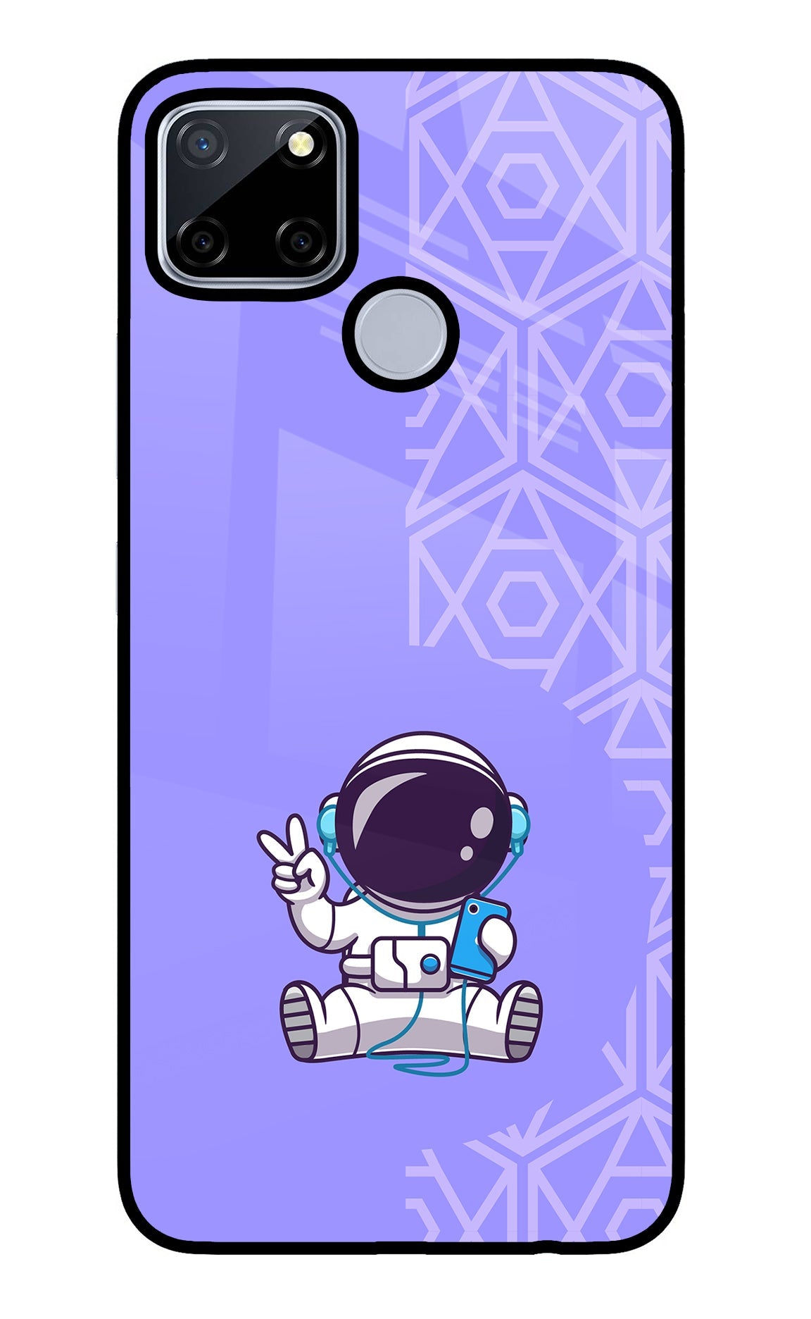 Cute Astronaut Chilling Realme C12/Narzo 20 Back Cover