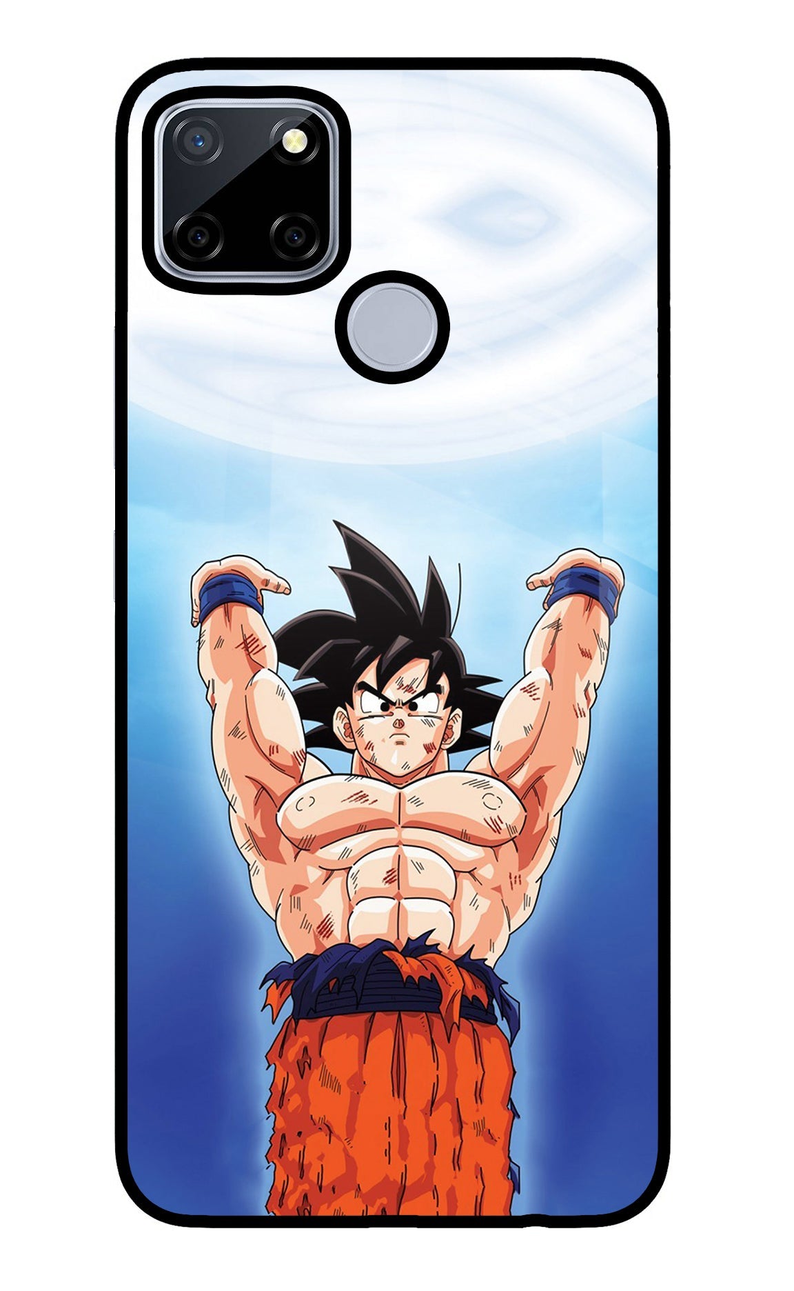 Goku Power Realme C12/Narzo 20 Glass Case