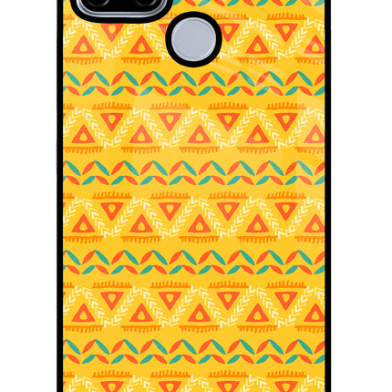 Tribal Pattern Realme C12/Narzo 20 Glass Case Back Cover by Casekaro