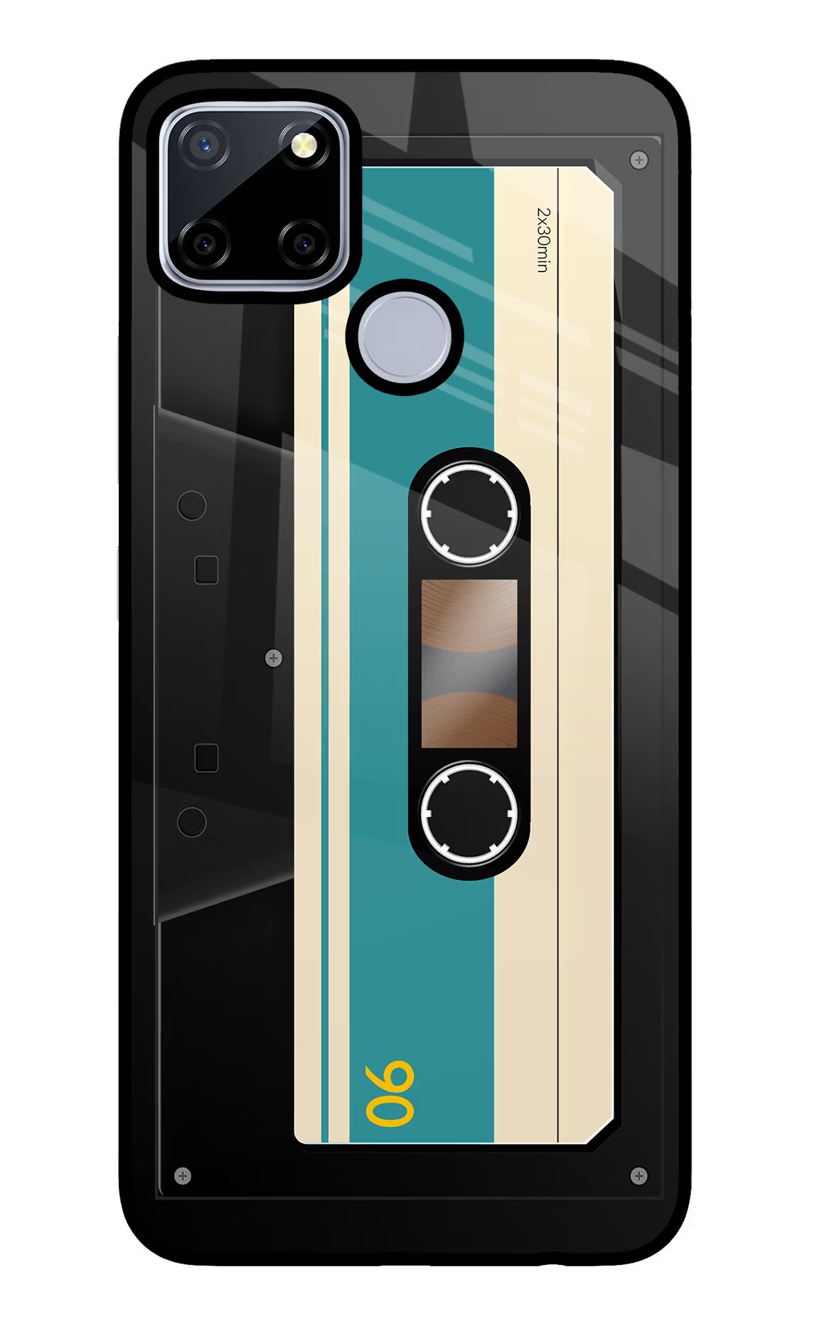 Cassette Realme C12/Narzo 20 Glass Case Back Cover by Casekaro