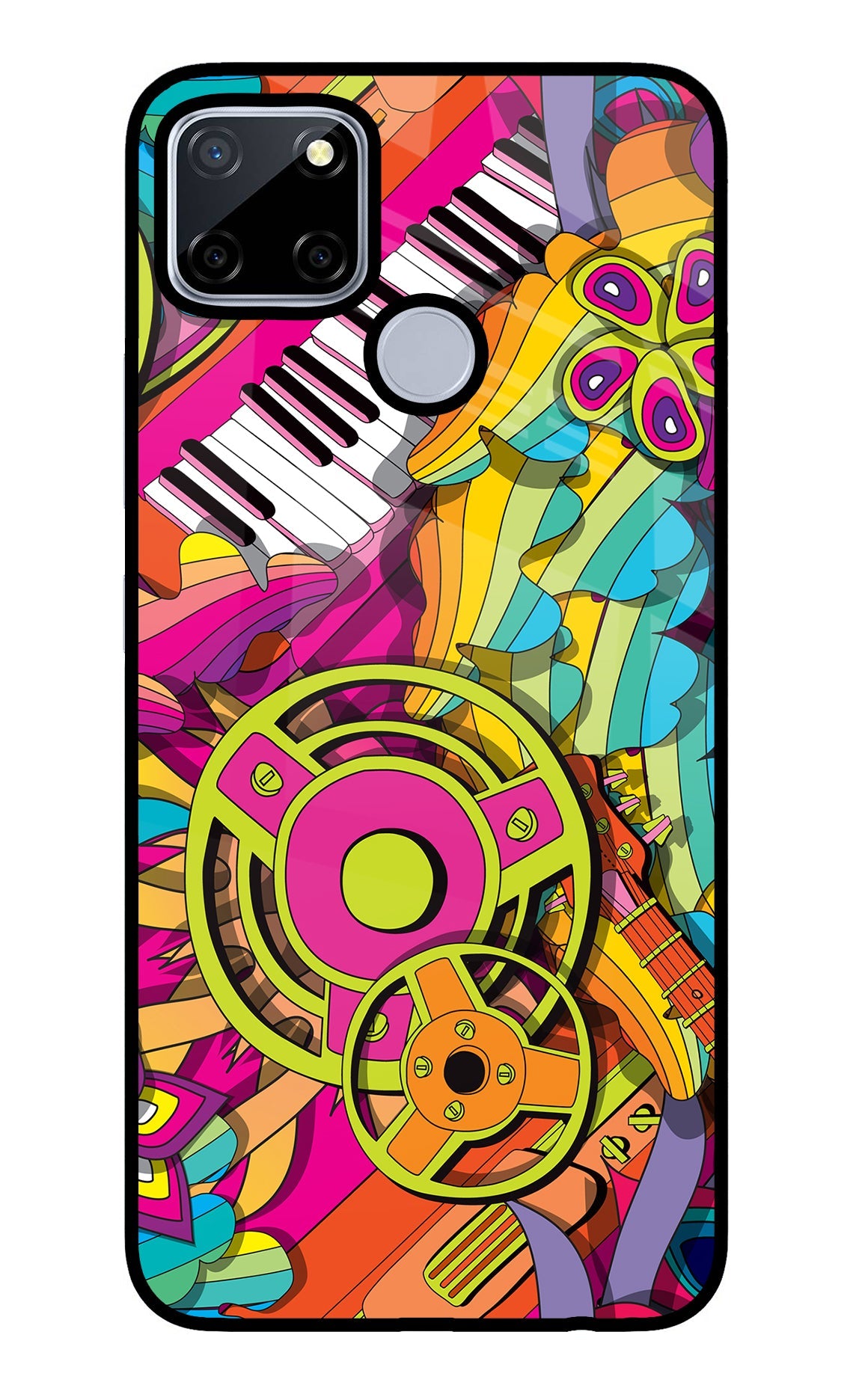 Music Doodle Realme C12/Narzo 20 Back Cover