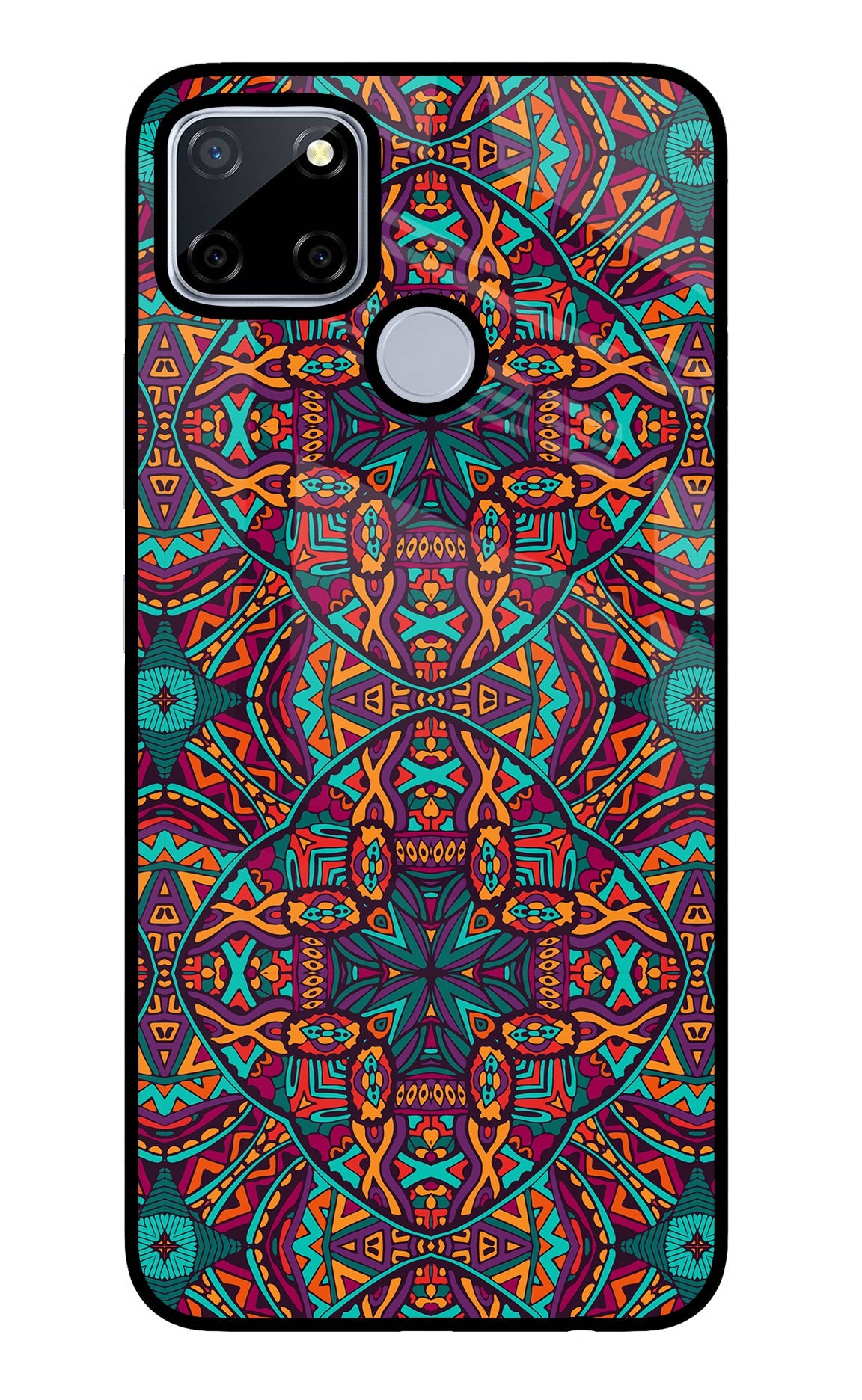 Colour Mandala Realme C12/Narzo 20 Glass Case