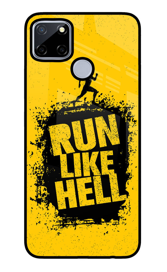 Run Like Hell Realme C12/Narzo 20 Glass Case