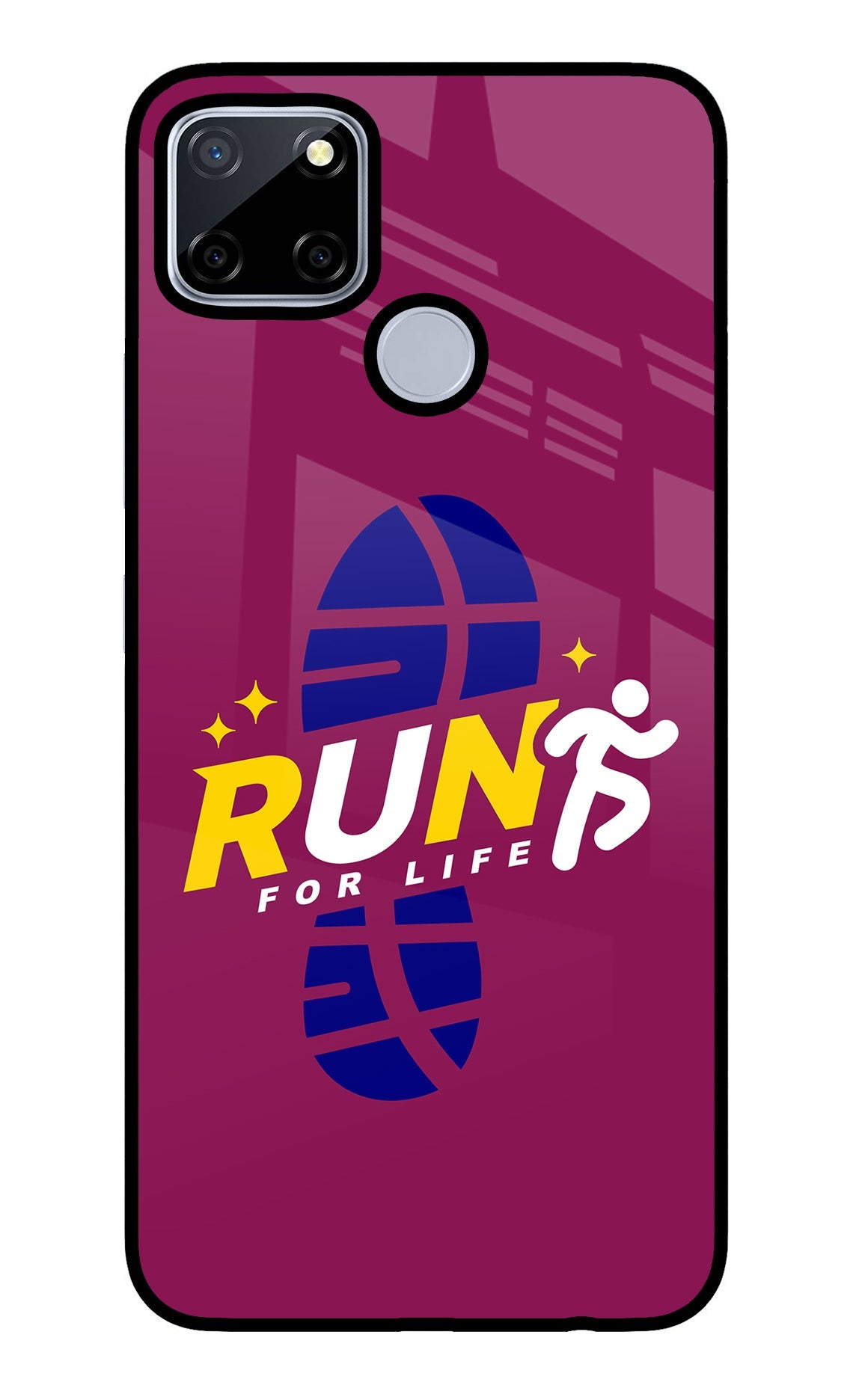 Run for Life Realme C12/Narzo 20 Glass Case