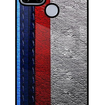 BMW Stripes Realme C12/Narzo 20 Glass Case