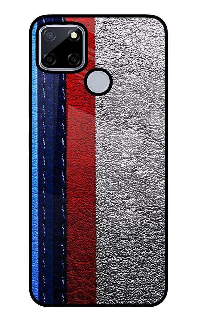 BMW Stripes Realme C12/Narzo 20 Glass Case Back Cover by Casekaro