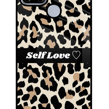 Leopard Print Self Love Realme C12/Narzo 20 Glass Case