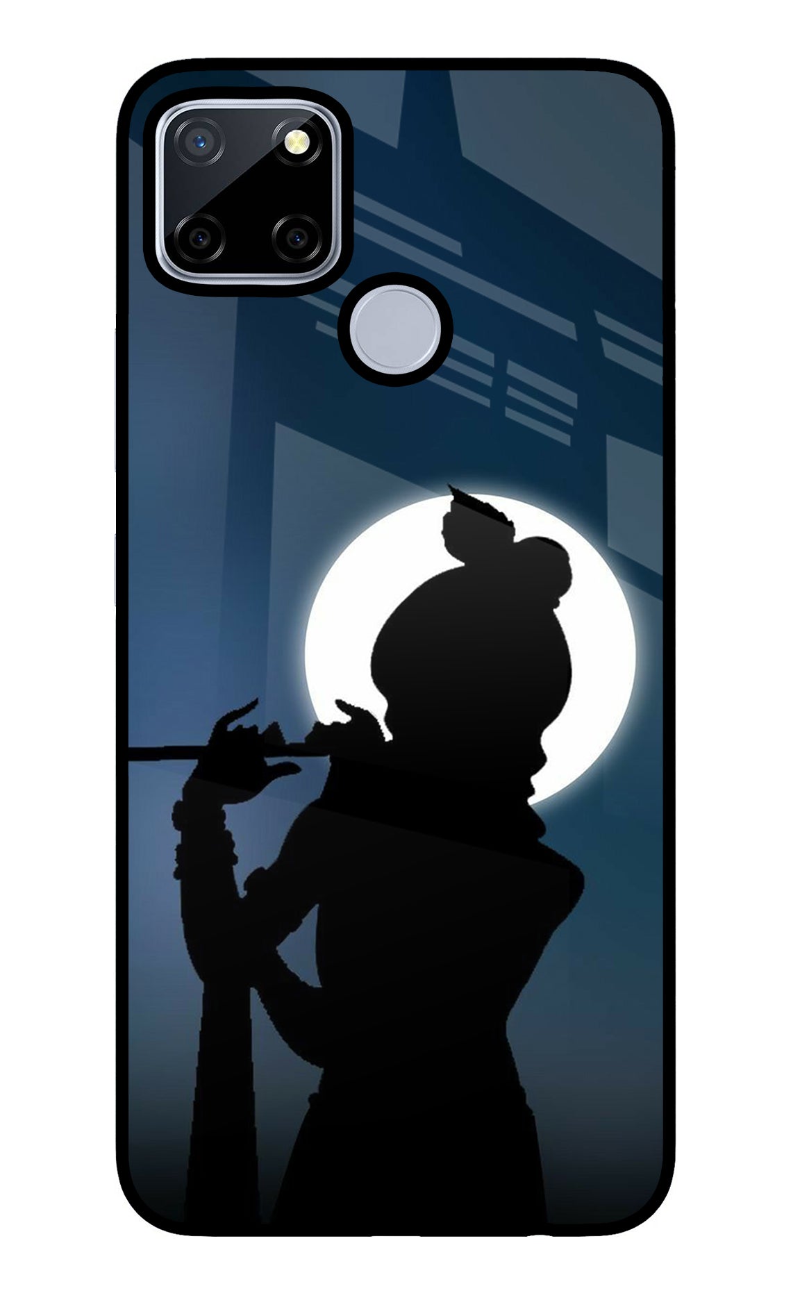 Shri Krishna Silhouette Realme C12/Narzo 20 Glass Case