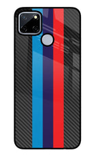 BMW Stripes Pattern Realme C12/Narzo 20 Glass Case