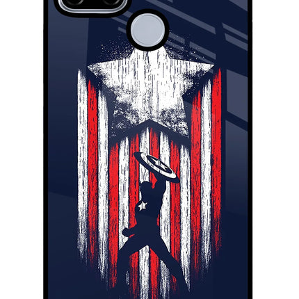 Captain America Marvel Art Realme C12/Narzo 20 Glass Case