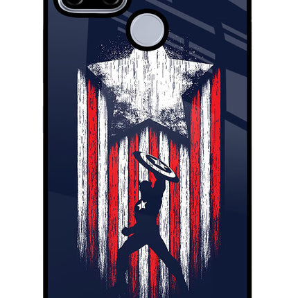Captain America Marvel Art Realme C12/Narzo 20 Glass Case Back Cover by Casekaro