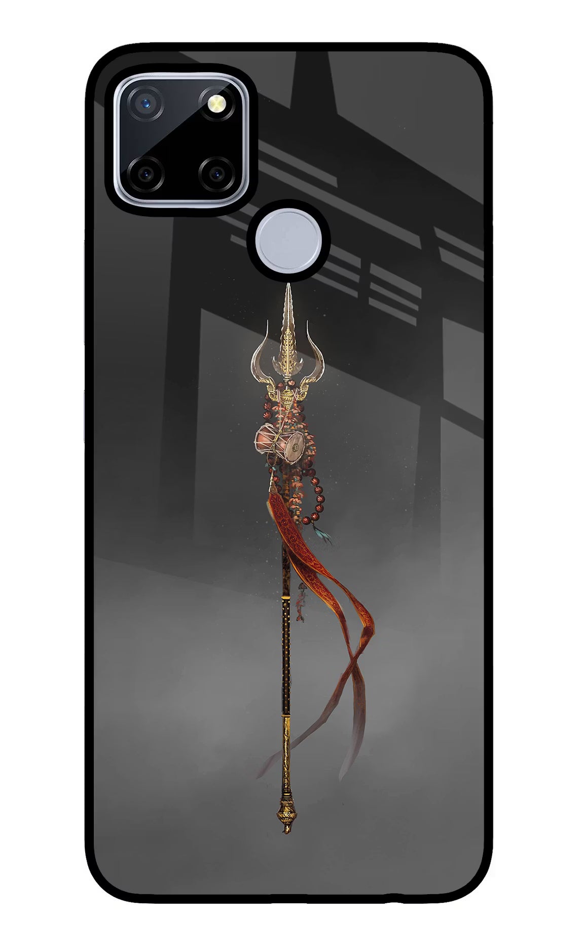Shiv Trishul Realme C12/Narzo 20 Glass Case Back Cover by Casekaro
