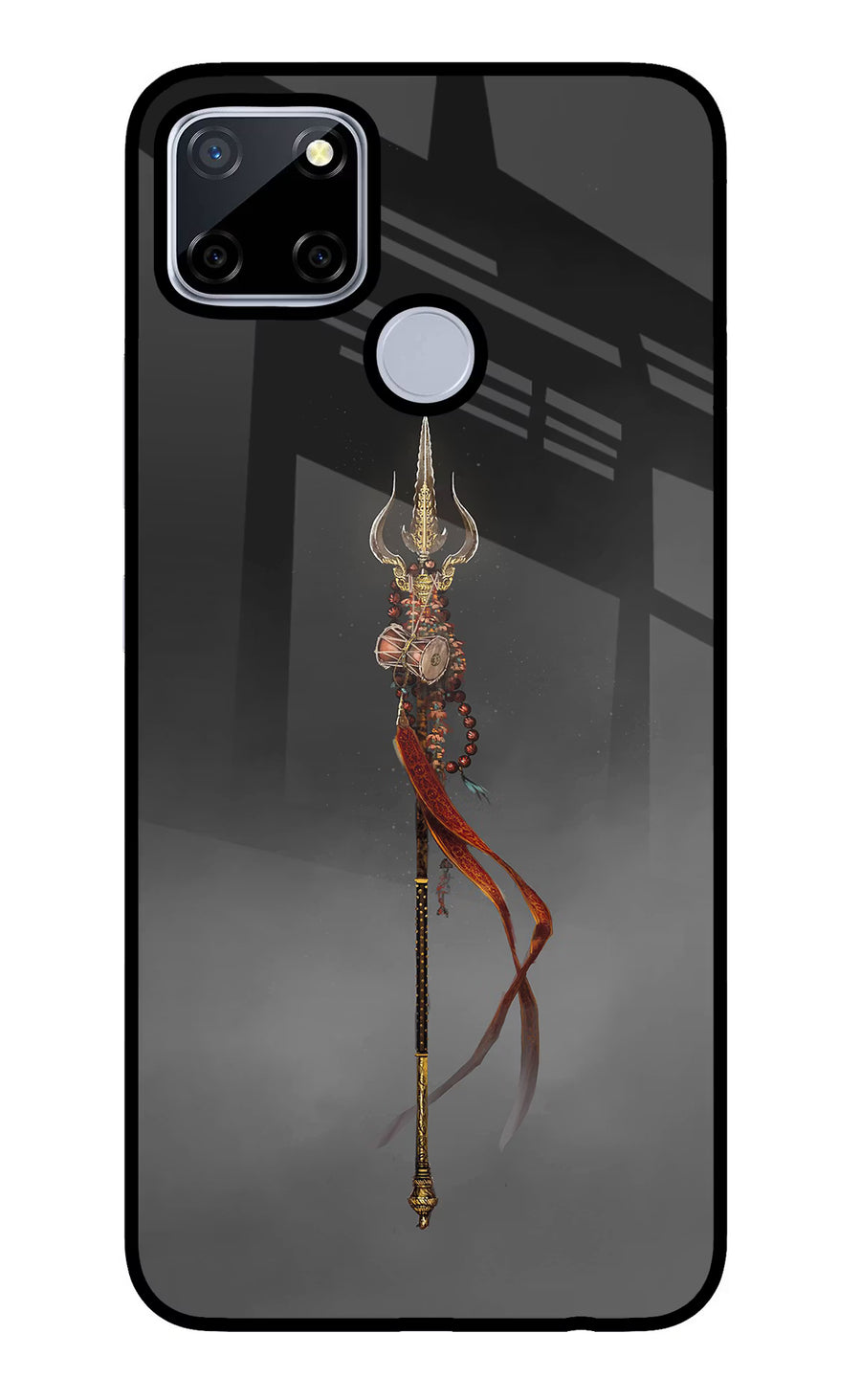 Shiv Trishul Realme C12/Narzo 20 Back Cover, Glass case