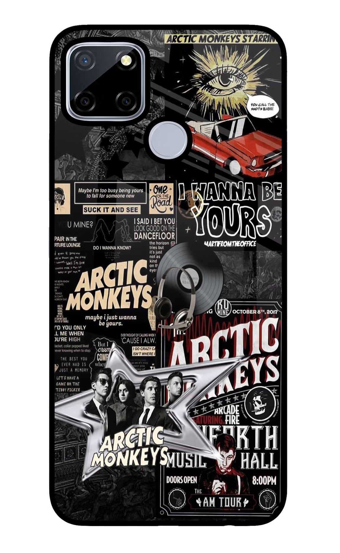 Arctic Monkeys Realme C12/Narzo 20 Glass Case Back Cover by Casekaro