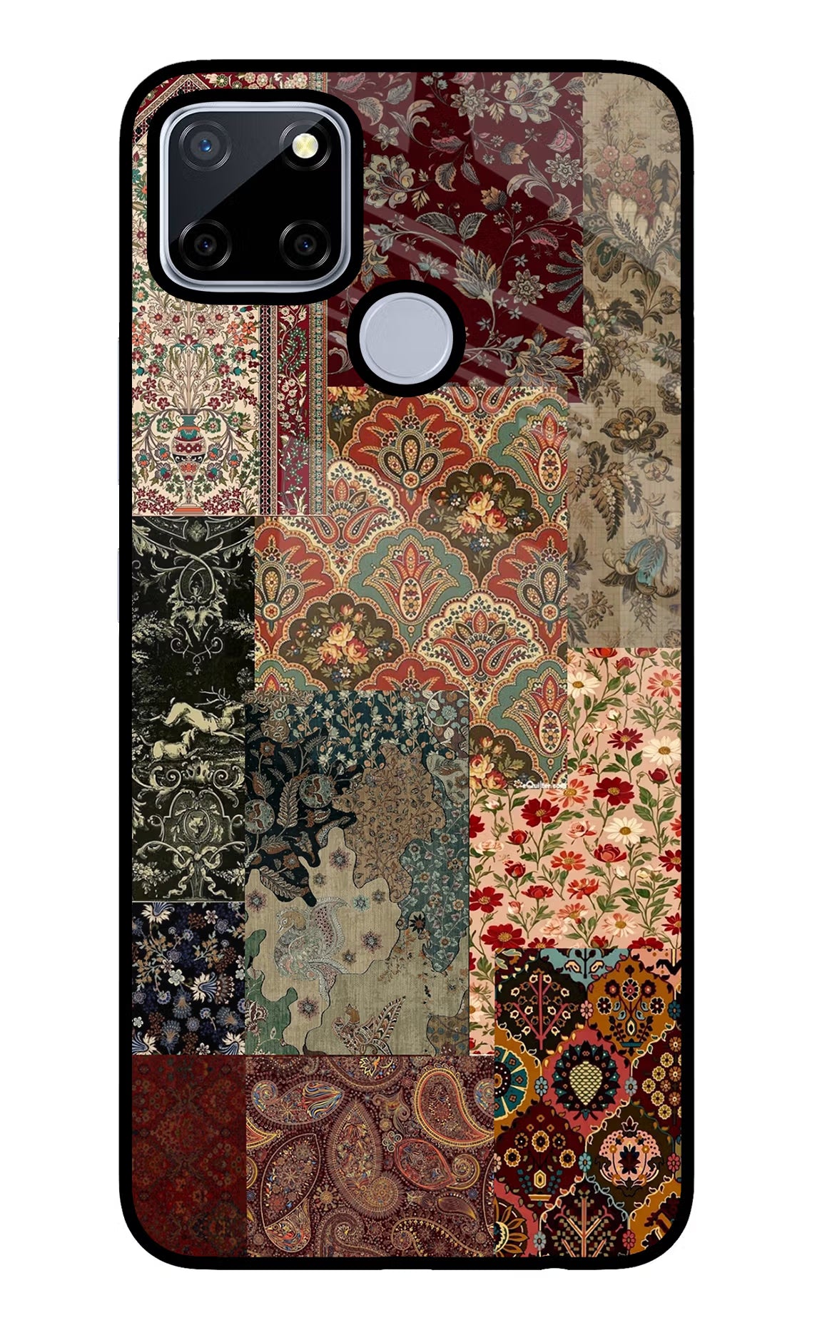 Desi Print Realme C12/Narzo 20 Glass Case Back Cover by Casekaro