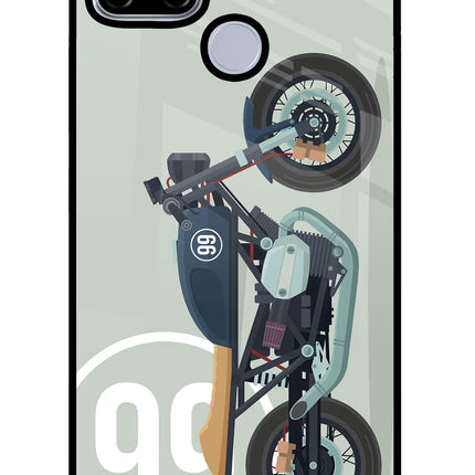 Classic Cafe Racer 99 Realme C12/Narzo 20 Glass Case Back Cover by Casekaro
