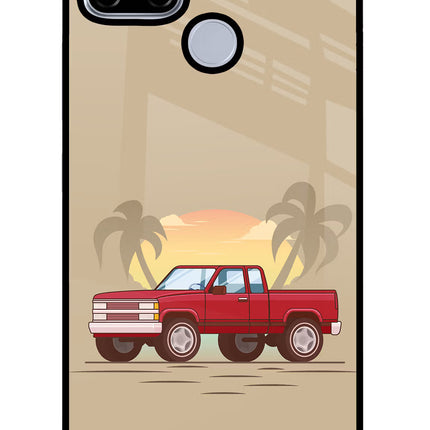 Desert Classic Drive Realme C12/Narzo 20 Glass Case Back Cover by Casekaro