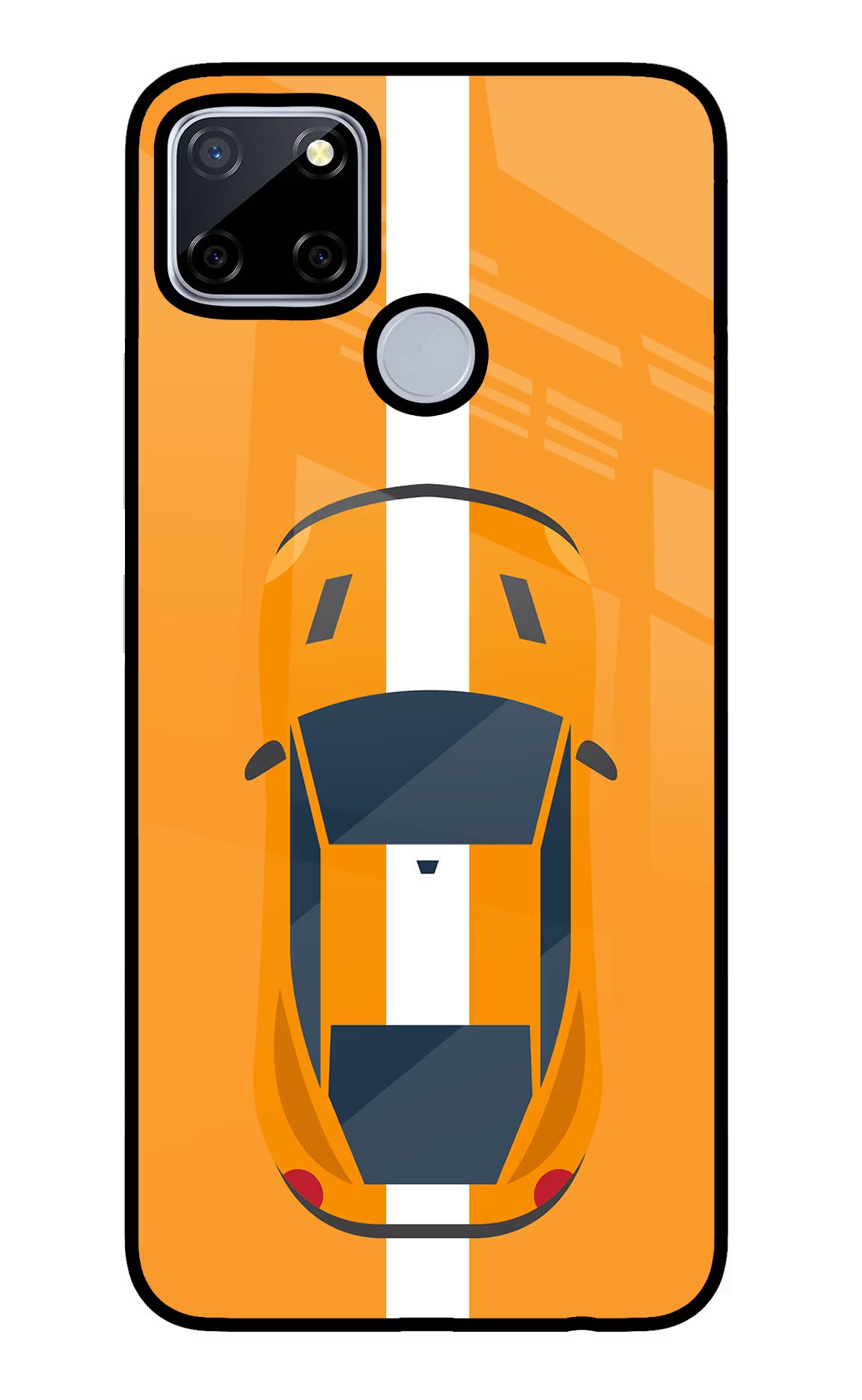 Highway Pursuit Realme C12/Narzo 20 Glass Case Back Cover by Casekaro