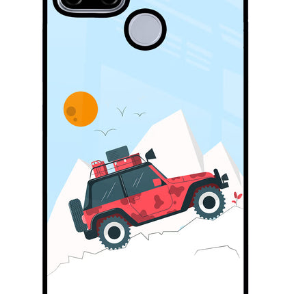 Mountain Trail Beast Realme C12/Narzo 20 Glass Case Back Cover by Casekaro