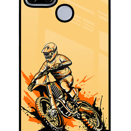 Off-Road Fury Realme C12/Narzo 20 Glass Case Back Cover by Casekaro
