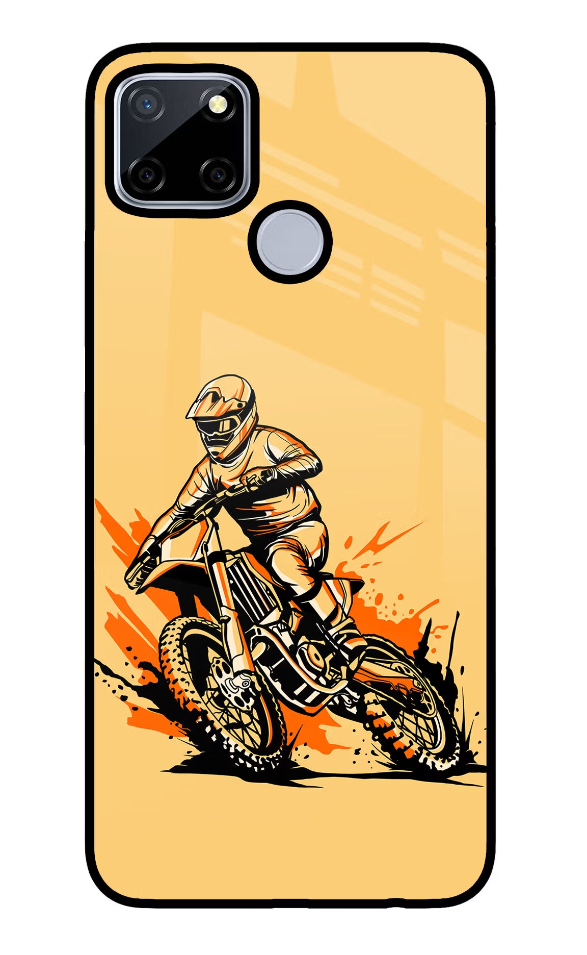 Off-Road Fury Realme C12/Narzo 20 Glass Case Back Cover by Casekaro
