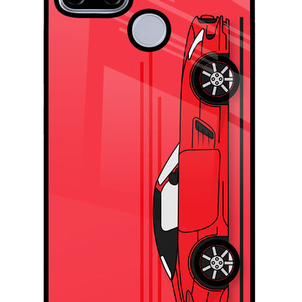 Red Velocity Realme C12/Narzo 20 Glass Case