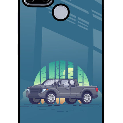 Retro Garage Vibe Realme C12/Narzo 20 Glass Case