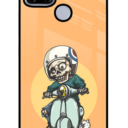 Undead Biker Realme C12/Narzo 20 Glass Case
