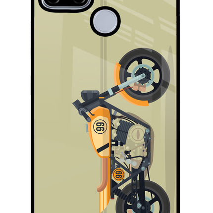 Vertical Speedster Realme C12/Narzo 20 Glass Case