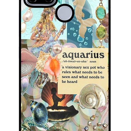 Aquarius Zodiac Realme C12/Narzo 20 Glass Case
