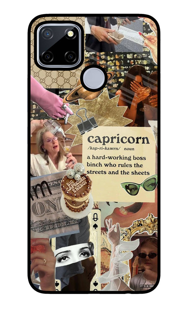 Capricorn Zodiac Realme C12/Narzo 20 Glass Case