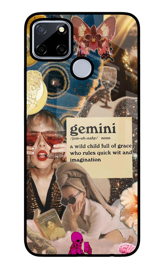 Gemini Zodiac Realme C12/Narzo 20 Glass Case