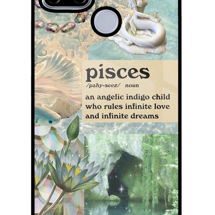 Pisces Zodiac Realme C12/Narzo 20 Glass Case Back Cover by Casekaro