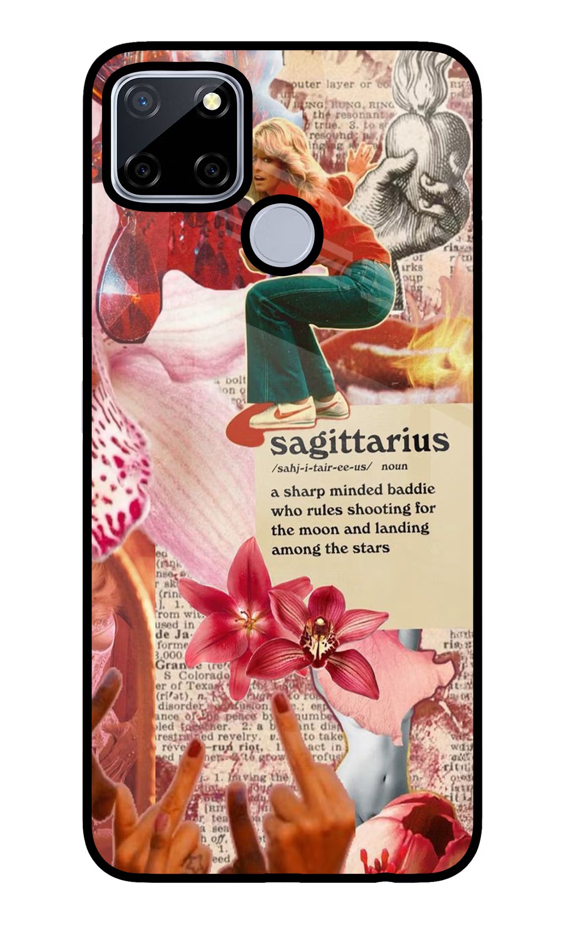 Sagittarius Zodiac Realme C12/Narzo 20 Glass Case Back Cover by Casekaro