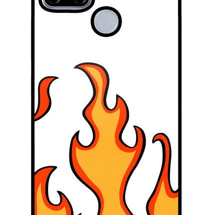 Fired Up – White Realme C12/Narzo 20 Glass Case