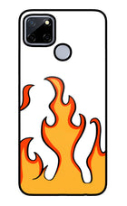 Fired Up – White Realme C12/Narzo 20 Glass Case