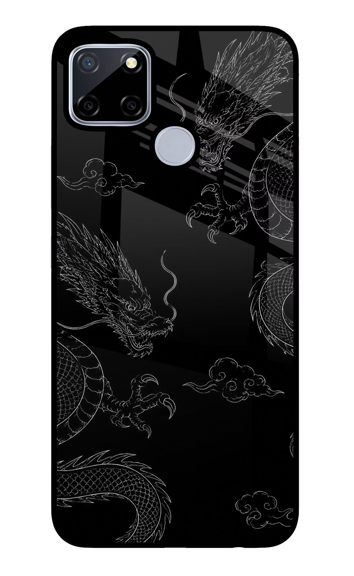 Twin Dragons Realme C12/Narzo 20 Glass Case