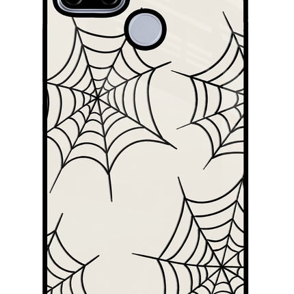 Spider Web Realme C12/Narzo 20 Glass Case