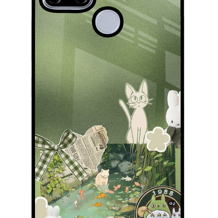 Aesthetic anime Realme C12/Narzo 20 Glass Case