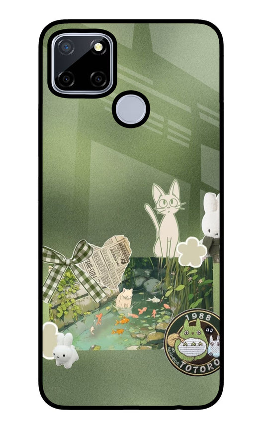 Aesthetic anime Realme C12/Narzo 20 Glass Case