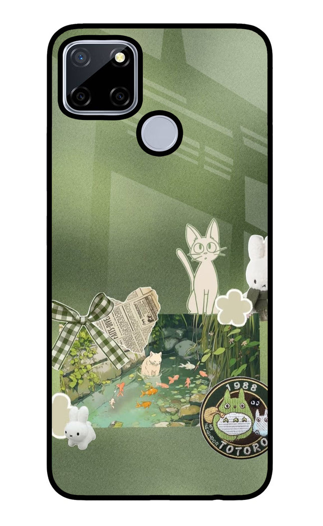 Aesthetic anime Realme C12/Narzo 20 Glass Case Back Cover by Casekaro