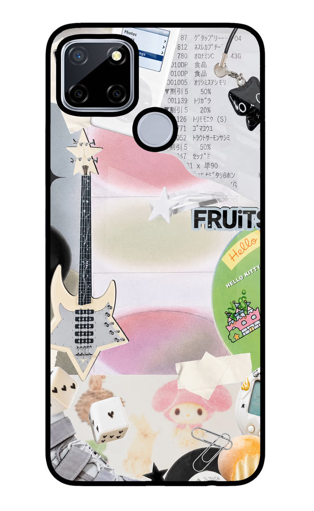 Softcore case Realme C12/Narzo 20 Glass Case Back Cover by Casekaro