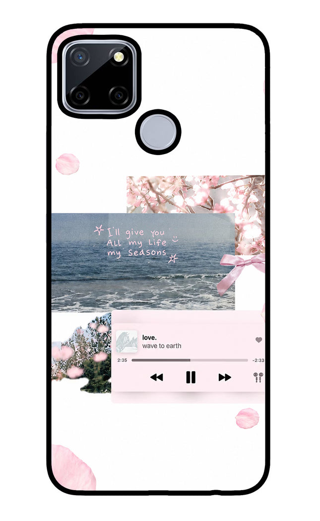 Wave to earth Realme C12/Narzo 20 Glass Case