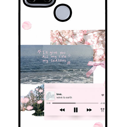 Wave to earth Realme C12/Narzo 20 Glass Case Back Cover by Casekaro