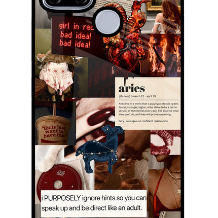Zodiac Aries Realme C12/Narzo 20 Glass Case