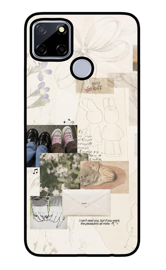 Soft Aesthetic Realme C12/Narzo 20 Glass Case