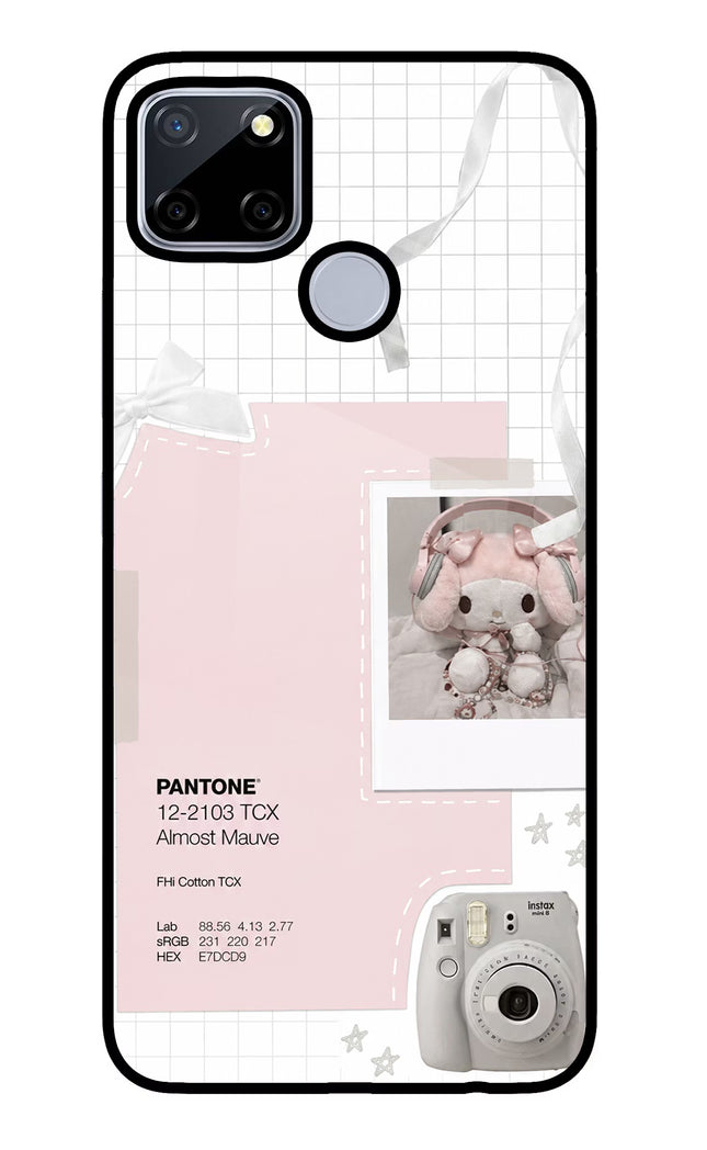 Pantone Asthetic Realme C12/Narzo 20 Glass Case Back Cover by Casekaro